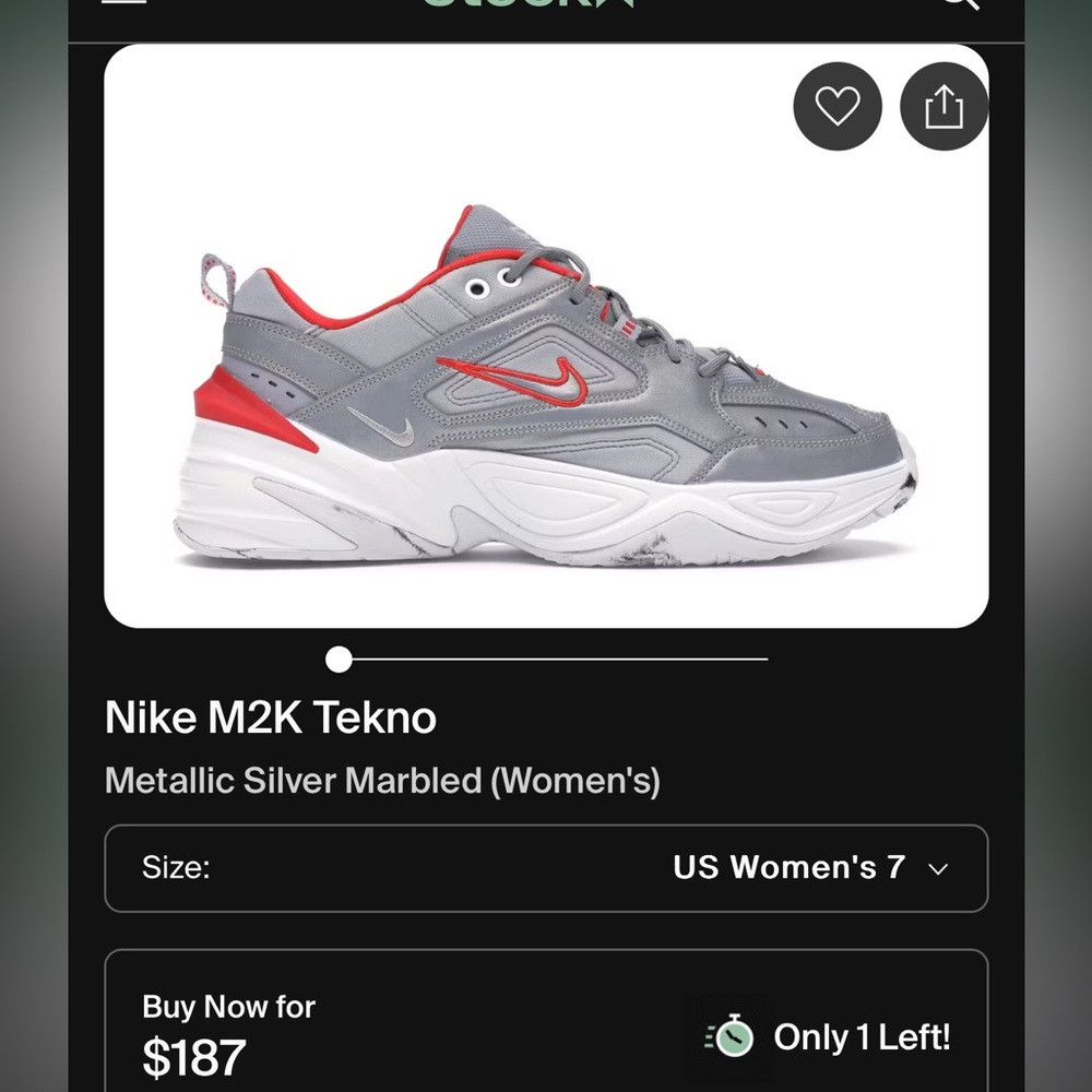 Nike M2K Tekno Silver